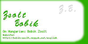zsolt bobik business card